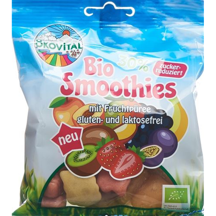 Ökovital fruit gum smoothies bag 80 g