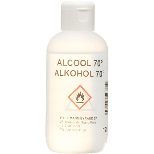 Alcool Uhlmann Eyraud 70% Fl 125 ml