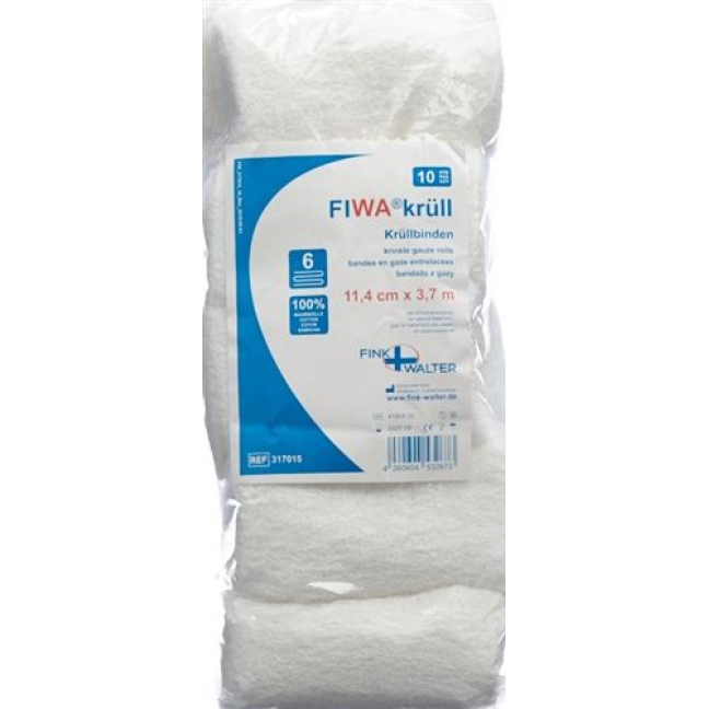 SMedico crumple bandage 11.4cmx3.7m non-sterile 10 pcs