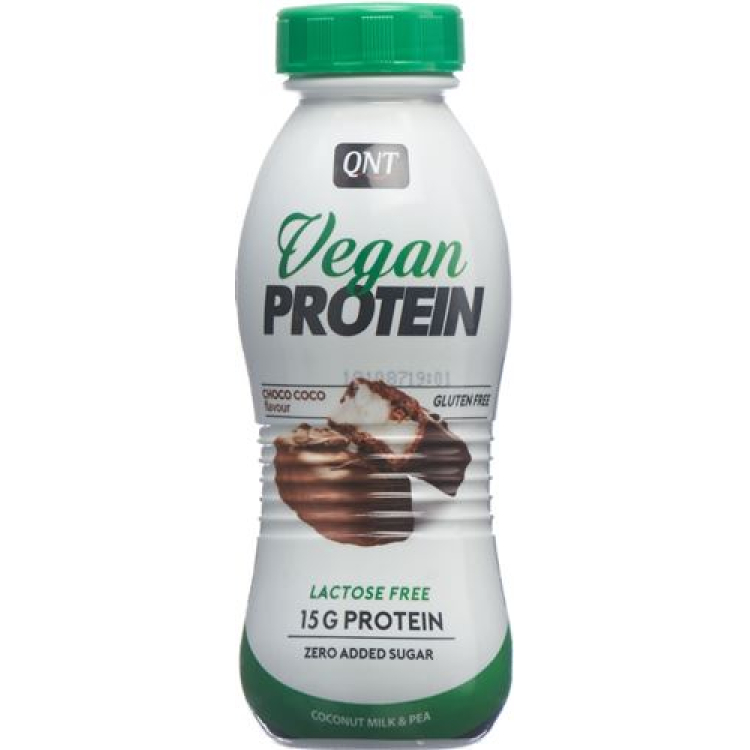 QNT vegan Protein Shake 15g Choco-Coco Petfl 310 ml