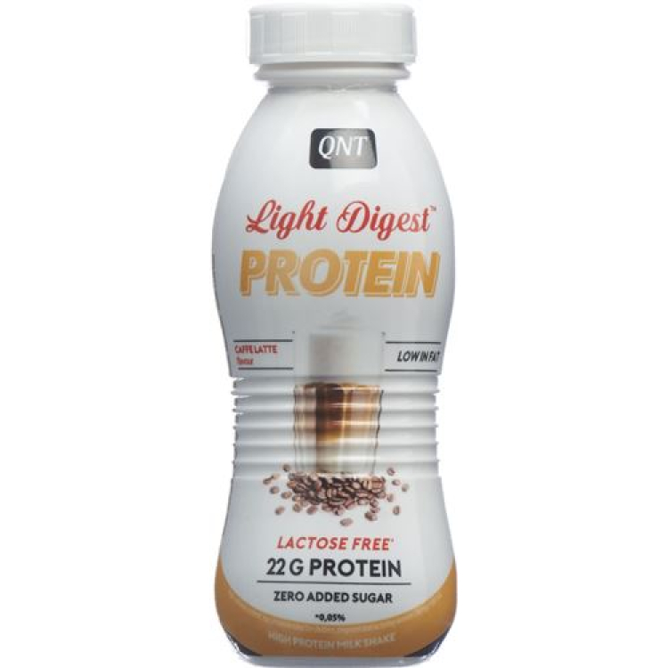 QNT Light digest protein shake Lactose Free Caffe Latte Petfl 310 ml