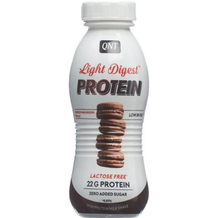 QNT Light digest protein shake Lactose Free Choco Macaron Petfl 310 ml