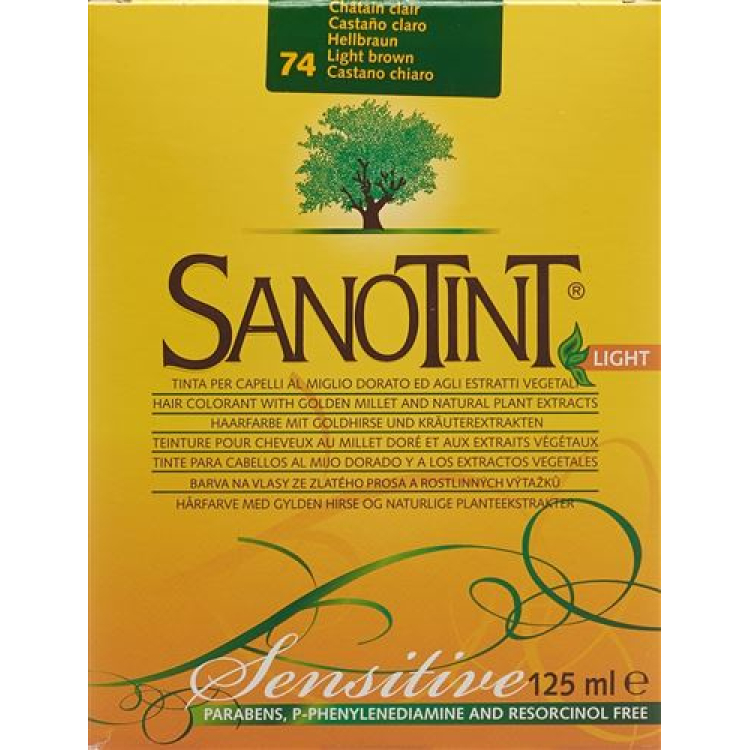 رنگ موی Sanotint Sensitive Light 74 قهوه ای روشن