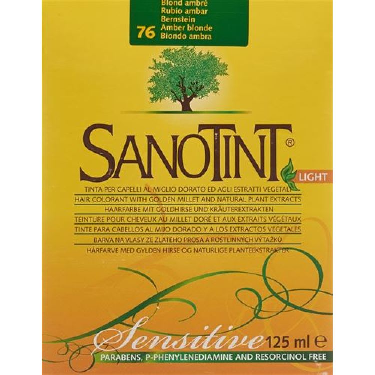 Sanotint Sensitive Light barva za lase 76 jantar