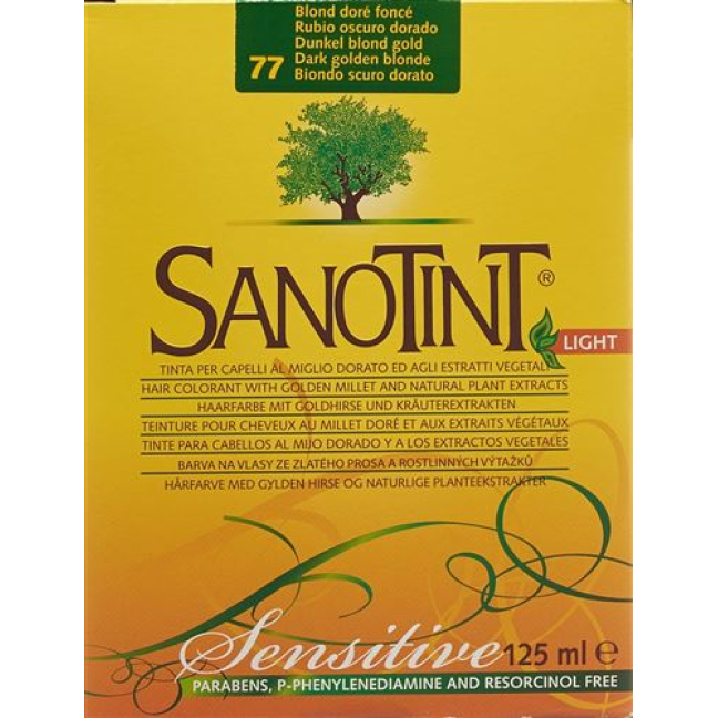 Sanotint Sensitive Light Hair Color 77 մուգ շիկահեր ոսկեգույն