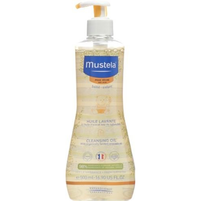 Buy Mustela Washing Oil for Dry Skin 500ml Online