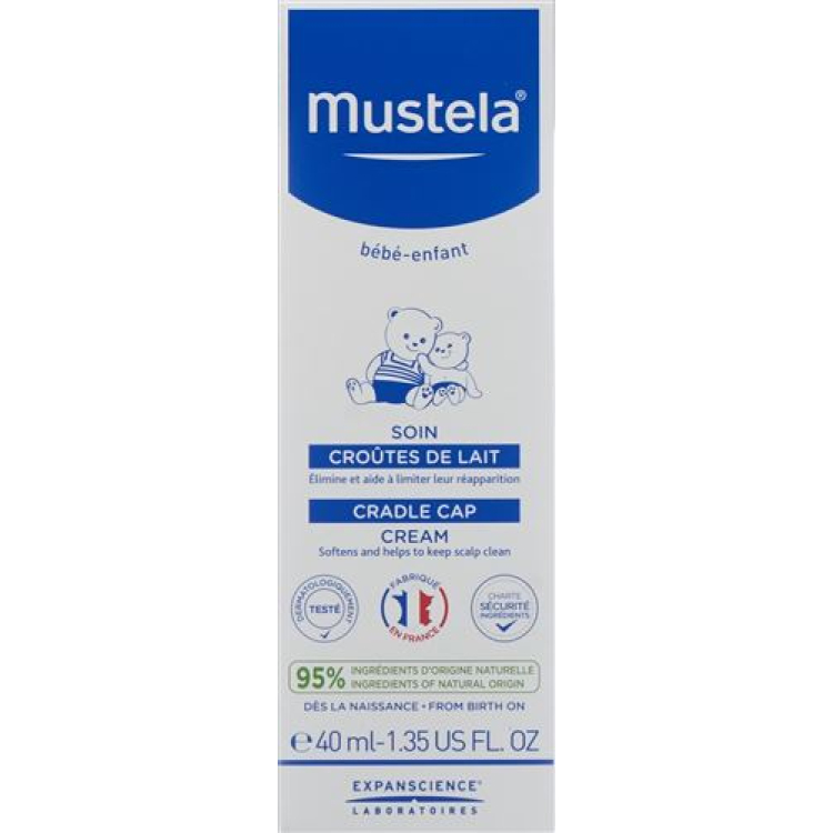 Mustela Cradle қақпағы күтімі 40 мл