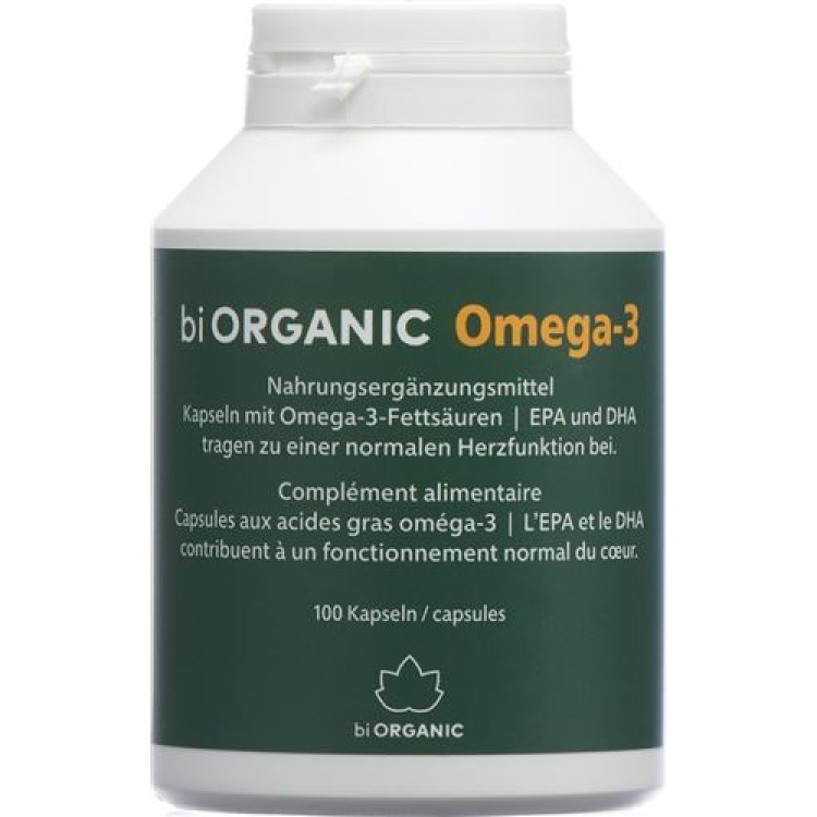 Biorganisk Omega-3 fransk / tysk 100 kapsler