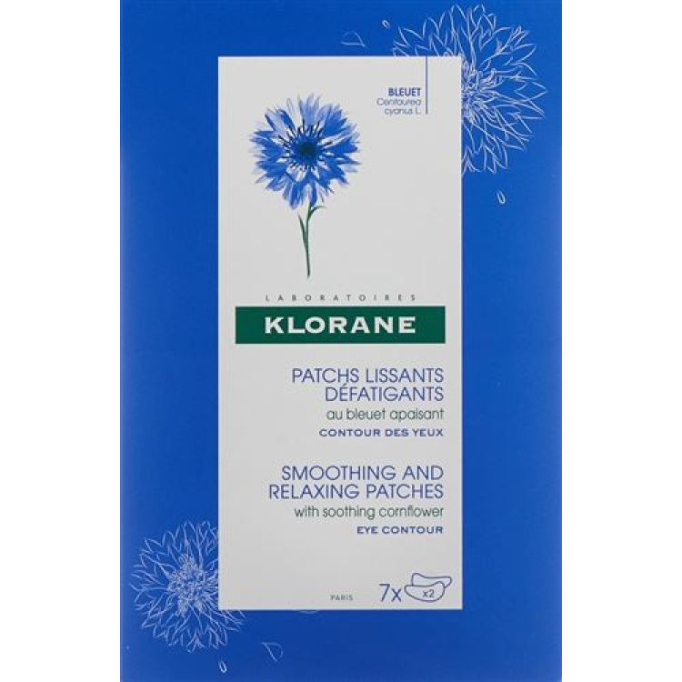 Klorane Bleuet pads eye region 7 x 2 pcs