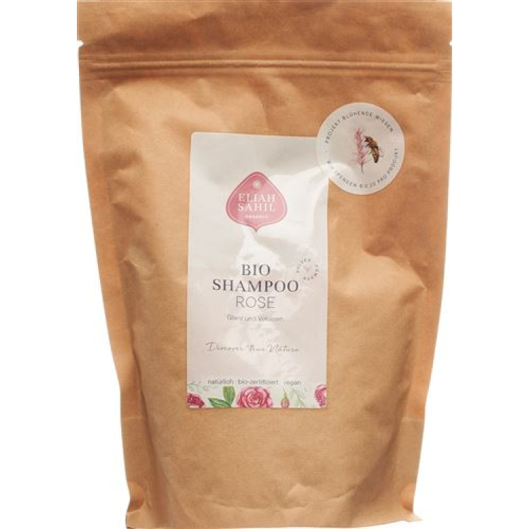 ELIAH SAHIL Shampoing Rose PLV brillance et volume sachet recharge Bataillon 250 g