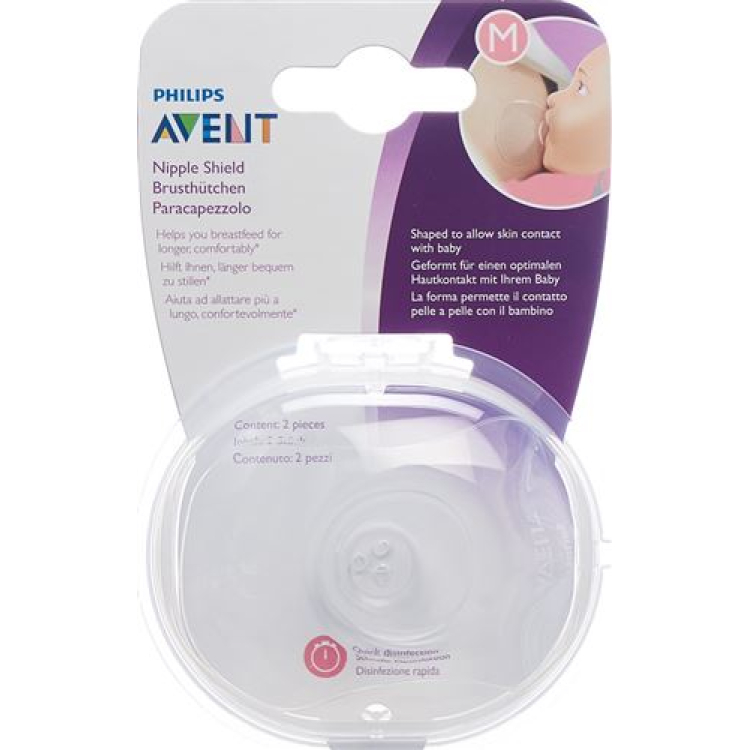 Avent Philips Brusthütchen medium including Steribox