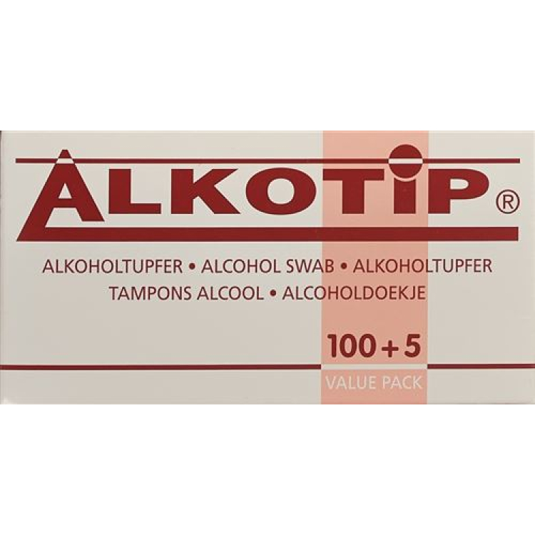 Alkotip hisopo estéril con alcohol 105 uds