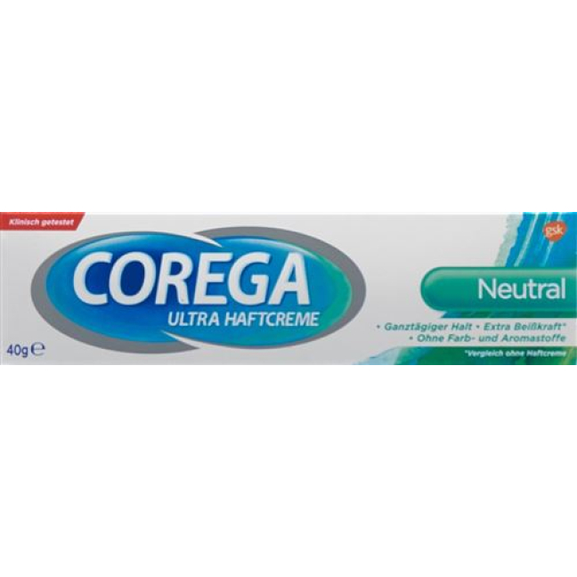 Corega Ultra Haftcreme நடுநிலை Tb 40 கிராம்