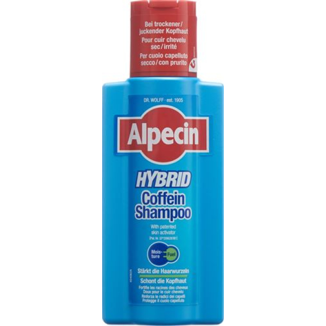 Alpecin Caffeine Shampoo hybrid German \/ Italian \/ French Fl 250 ml