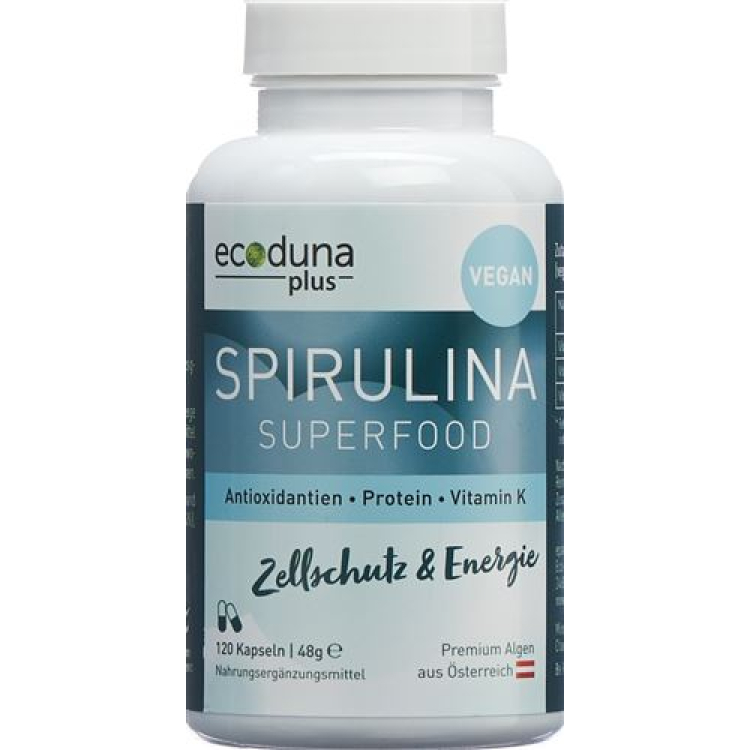 ecoduna plus Spirulina Kaps Ds 120 pcs