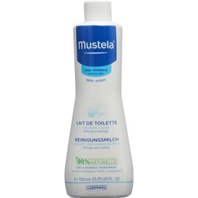 Mustela cleansing milk normal skin 750 ml