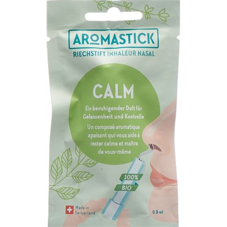 AROMA STICK olfactory pin 100% organisk Calm bag