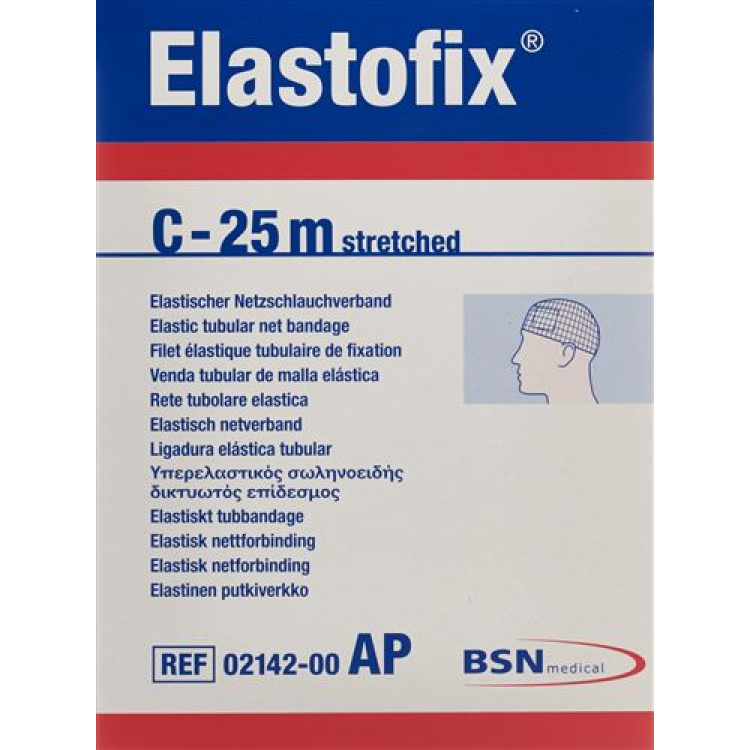 Elastofix net buisverband C 25m torso hoofd