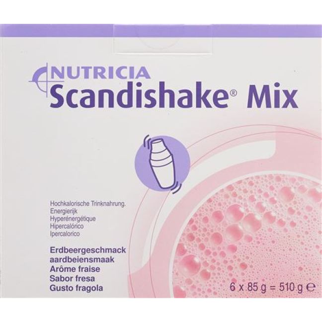 Scandishake Mix PLV Strawberry 6 x 85 g