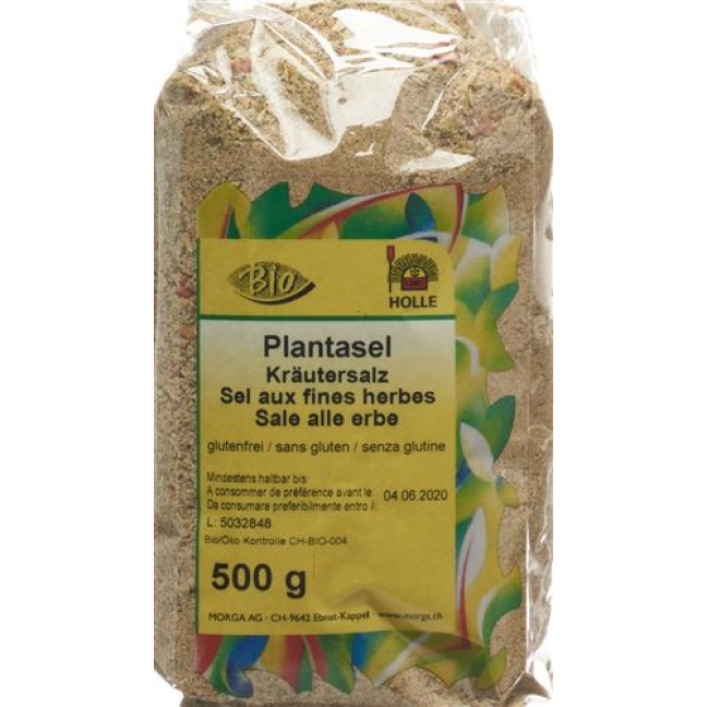 Morga Plantasel vaistažolių druska ekologiška 500 g Btl