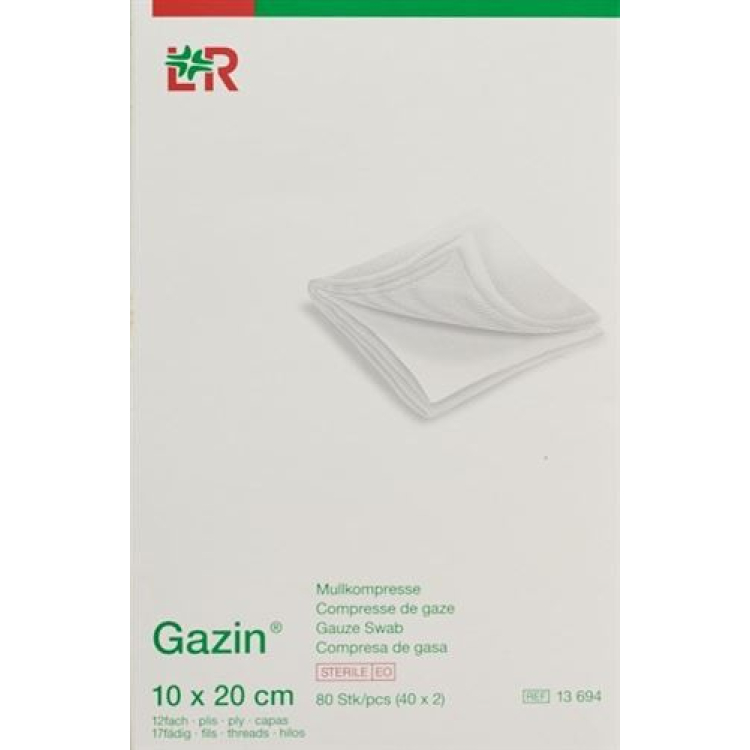 Gazin Mullkompressen Set 20x10cm 12x 40 x 2 ks