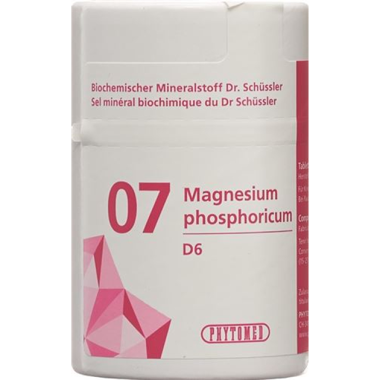 PHYTOMED Schüssler NR7 ម៉ាញេស្យូម phosphoricum tbl D 6 100 ក្រាមនៃ