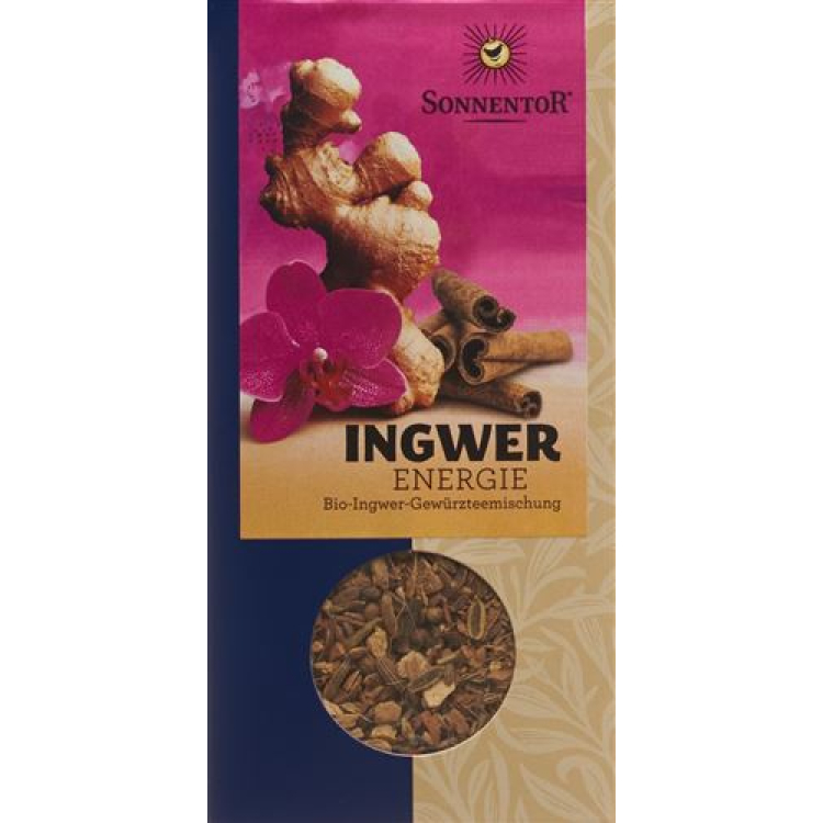 Sonnentor Ginger Energy Tea Batalhão 18 peças