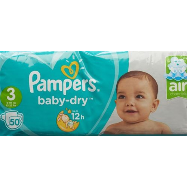 Pampers Baby Dry Gr3 6-10kg Midi economy pack 52 pcs
