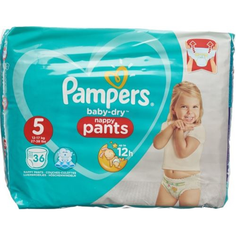 Pampers Baby Dry Pants Gr5 12-17kg Junior Saver Pack 37 pcs