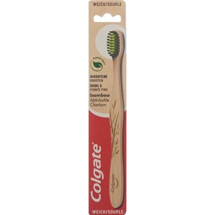 Четка за зъби Colgate Bamboo с активен въглен