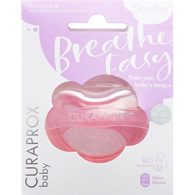 Curaprox baby pacifier Gr2 pink single