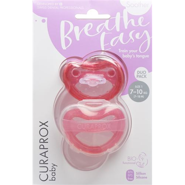 Curaprox Baby Sucette Taille 1 Rose 1 Pièce