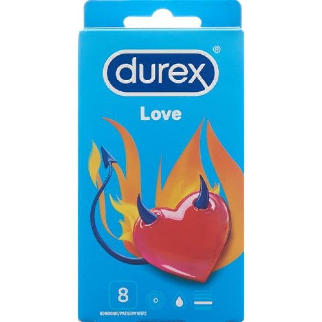 Durex Love prezervativlari 8 dona