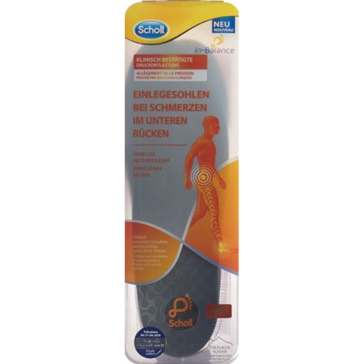 SCHOLL In-Balance insoles 40-42 lower back 2 pcs