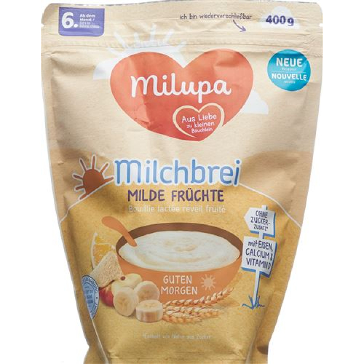 Milupa God morgon Milda frukter 6m + 400 g