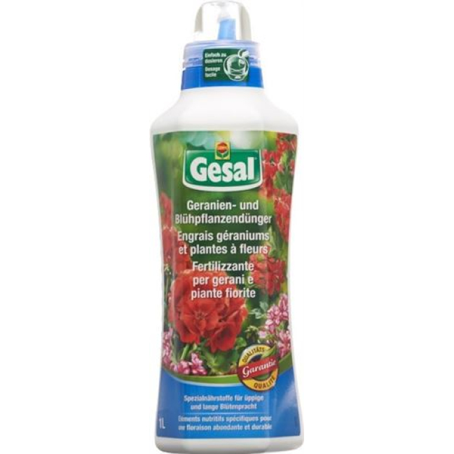 Gesal Удобрение для герани и цветущих растений 1 л