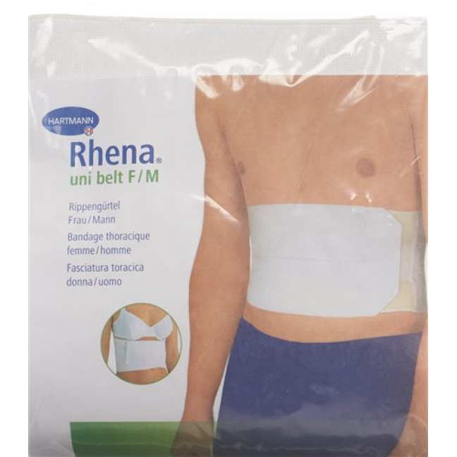 RHENA UNIBELT rib belt women 15 cm size 1 65-90 cm