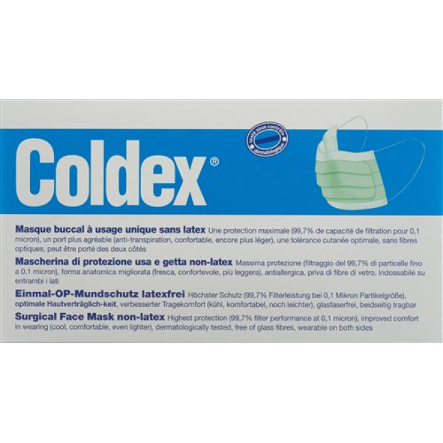Coldex maska ​​ščitnik za usta Dispenser 50 kos
