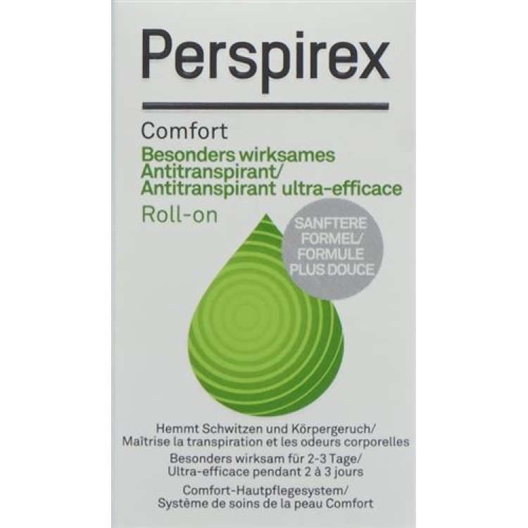 PerspireX Comfort ថ្នាំបំបាត់ញើស រូបមន្តថ្មី Roll-on 20ml