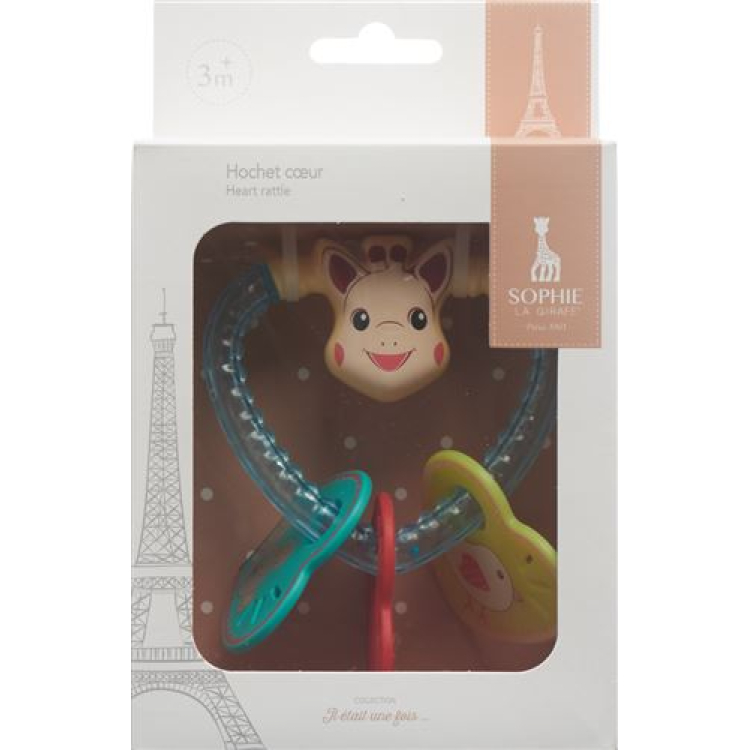 Sophie la girafe heart rattle