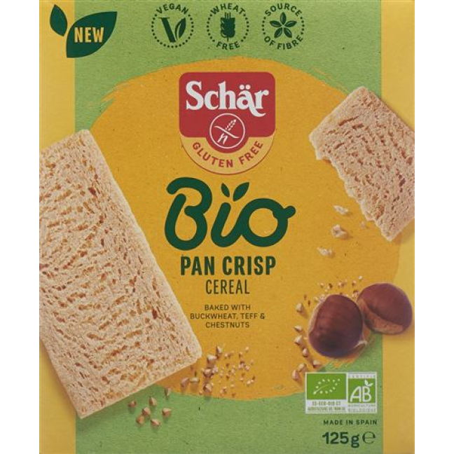 Schär Pan Crisp Cereal Gluten Free Organic 125 g