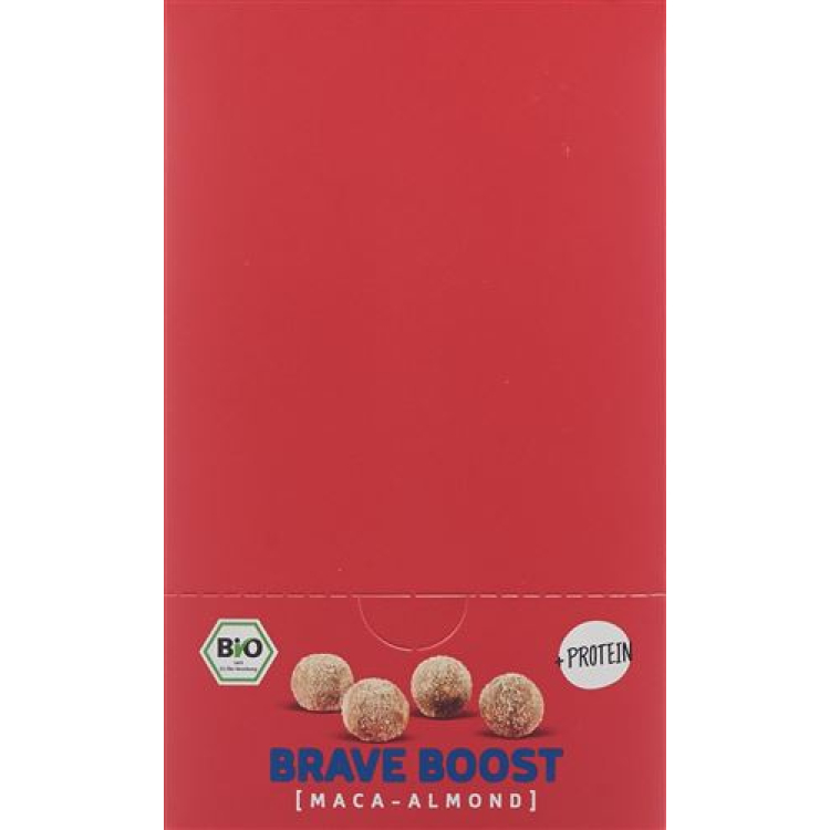 Super Balls Balls Brave Energy Boost Maca - Almonds 8 Battalion 48 g