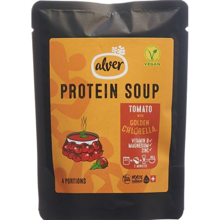 Alver Golden Chlorella - Protein Soup Tomato Btl 80 g