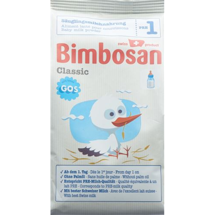 Bimbosan Classic 1 Babatej utántöltő 400 g