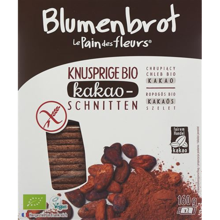 Blumenbrot Crispy Skiver Kakao 160 g