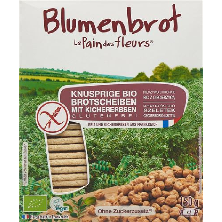 Blumenbrot Crispy slices of chickpeas 150 g