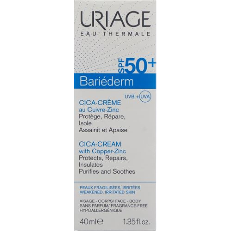 URIAGE Bariéderm Cica-cream SPF50 Tb 40 ml