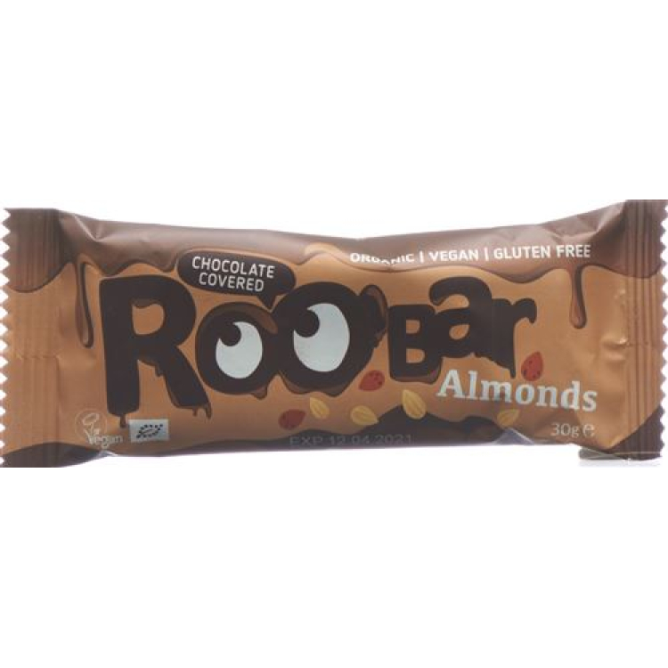 Roobar chocolate bar with almond 30 g