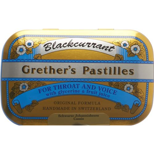 Grethers Mustsõstra pastillid 110 g