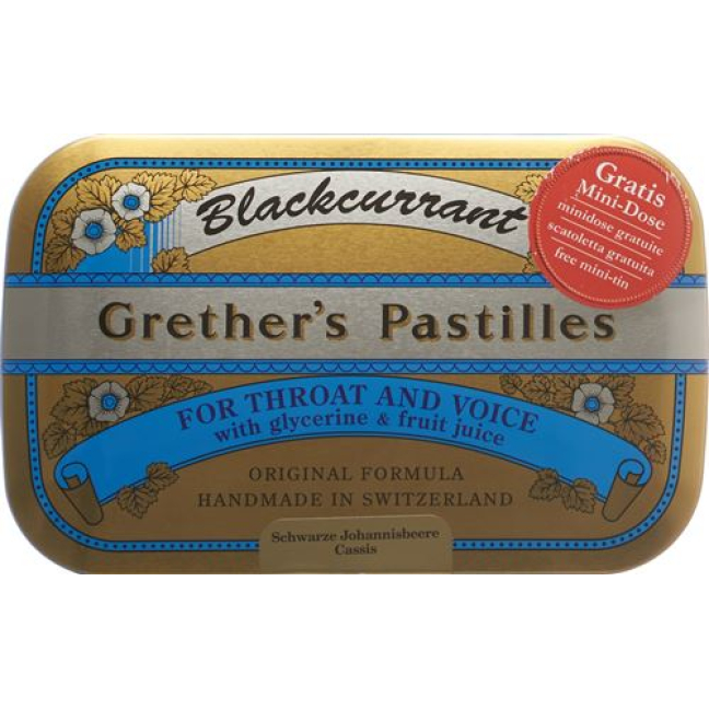 Grethers Blackcurrant Pastillen Ds 440 g